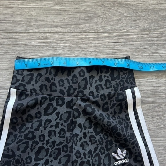 NWT ADIDAS Originals Short Tight Biker Shorts XXS Leopard Print 3 Stripes - Picture 10 of 12
